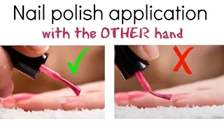 How to: Paint Your Nails Perfectly With The Opposite Hand