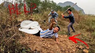 Dig Burrow To Catch 2 Giant White Cobras | Fishing TV