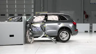 2015 Audi Q5 driver-side small overlap IIHS crash test