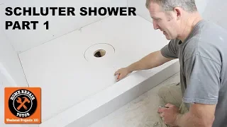 Schluter Shower Installation (Part 1 - Planning and Pan Prep) -- by Home Repair Tutor