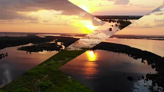 Александровское. Красивый летний закат солнца (в районе озера Милин)