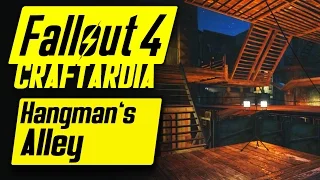 Fallout 4 Hangman's Alley Settlement - Base Building Timelapse - Fallout 4 Settlement Building [PC]