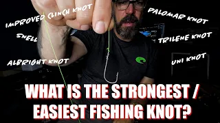 THE ONE FISHING KNOT YOU NEED TO KNOW!!! STRONGEST AND EASIEST TO TIE!