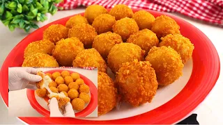 كرات البطاطس المقرمشة محشية بالجبنة | Crunchy Crispy Potato Balls