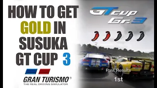 How to get Gold 1st in Suzuka Circuit GT Cup Gr3 in Gran Turismo 7