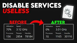 🔧Disable These Services to OPTIMIZE your Windows for Gaming & Performance   2023