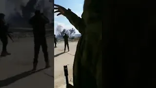 Видео авиаудара российских ВКС по позициям сирийских боевиков!