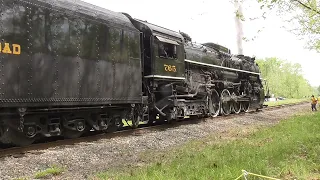 NKP 765 Steam in the Valley at CVSR in Brecksville Ohio May 21, 2022
