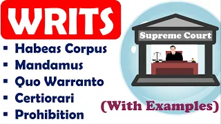 5 types of Writs in eng|Constitutional Remedies|Article32 & 226|fundamental right|indian polity|upsc