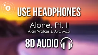 Alan Walker, Ava Max - Alone, Pt. II (8D AUDIO)