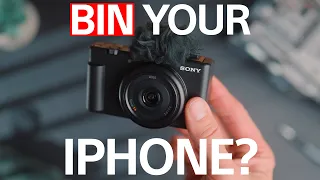 NEW SONY ZV-1F vs IPHONE- The Sony is better...