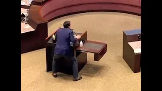 Man jokingly rapping about killing Putin at a North Texas city council meeting