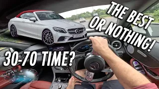 2018 MERCEDES C300D CABRIOLET DRIVING POV/REVIEW // 2.0L ENGINE?!