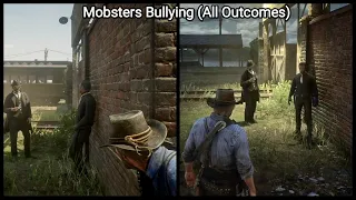 Arthur Meets Two Mobsters Bullying Him To Leave Saint Denis (All Outcomes) - RDR2