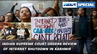 Indian supreme court orders review of internet shutdown in Kashmir | Indus Special | Indus News