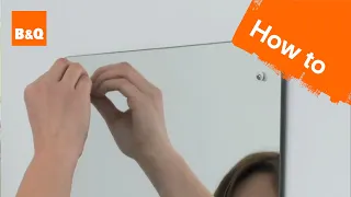 How to put up a bathroom mirror