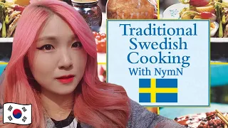 Korean Girl Tries Traditional SWEDISH Food