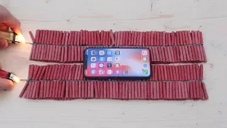 1000 Firecrackers vs iPhone X