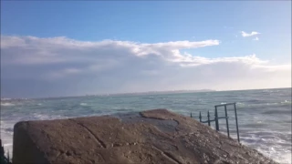 Antalya'da bu sabah dalgalar bütün sahili yuttu // 2017 - 7 Ocak Konyaaltı