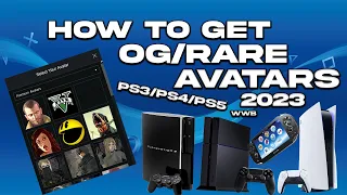 HOW TO GET ANY RARE/OG PS3/PS4/PS5 AVATARS ONTO YOUR PSN ACCOUNT IN 2023 FREE & PAID AVATARS & MORE