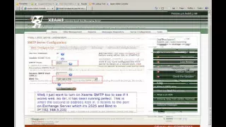 Xeams Spam Firewall With Both SMTP Enable