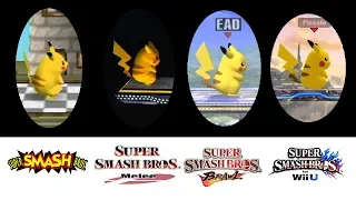 Evolution of Pikachu's Moveset in the Super Smash Bros. Series