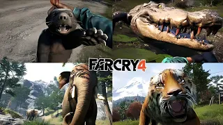 Far Cry 4 - Все анимации нападения зверей