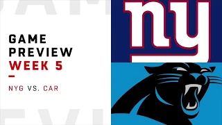 Carolina Panthers Highlights vs(NY Giants) Week 5 2018