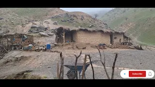 The village, the nomads, the flooding and the sheep are wet with water