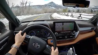 2020 Toyota Highlander Hybrid Platinum AWD - POV Driving Impressions