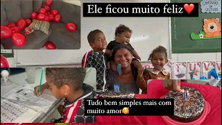 FIZ O ANIVERSÁRIO DE 6 ANOS DO JOSE OTÁVIO NA ESCOLA PELA PRIMEIRA VEZ/ tudo feito com muito amor❤️