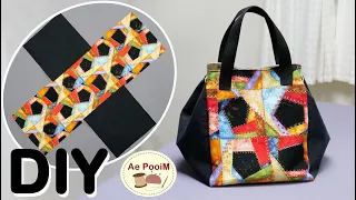 DIY Mini Tote Bag, Fast and easy making