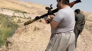 رجل يصطاد السمك بقذيفة آر بي جي العراق 🇮🇶