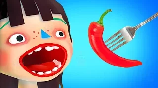 Toca Kitchen Fun Cooking Game - Kids Learn how to Prepare and Eat Food - Educational Cartoon Game