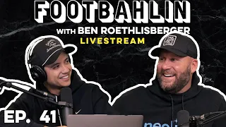 Big Ben watches Steelers vs Titans | Footbahlin Livestream Ep. 41