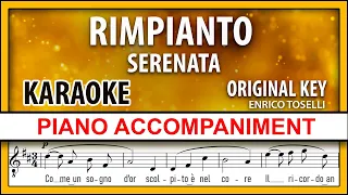 Serenata, Rimpianto KARAOKE Toselli Original key