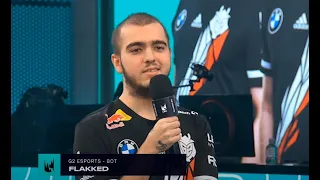 G2 Flakked interview - LEC Summer week 8 day 1