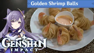 Simple Recipe for Golden Shrimp Balls from Genshin Impact!