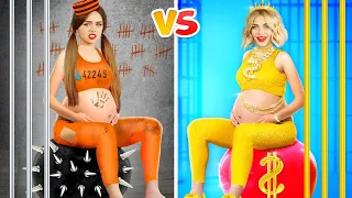 Rich vs Poor Pregnant in Jail | Giga Rich vs Broke Prisoner by RATATA