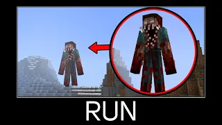 WAIT WHAT (Minecraft - Scary Big Herobrine) #26