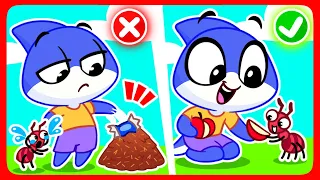 Don’t Play With Ants 🐜 Safety Cartoons for Toddlers + Nursery Rhymes by Sharky&Sparky