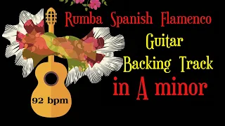 Rumba Spanish Flamenco Guitar Backing Track in A minor