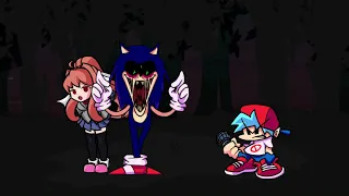 Friday Night Funkin - You Can’t Run - Sonic.EXE & Monika VS BF