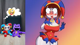 Crazy Pomni and Catnap react to The Amazing Digital Circus and Poppy Playtime | New funny animations