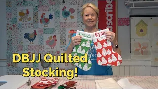 Designs by JuJu ITH Quilted Stocking Tutorial - Customize with Embrilliance Essentials