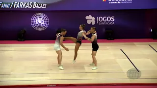 Hungary 2 (HUN) - 2022 Aerobic Worlds, Guimaraes (POR) - Trio Qualifications