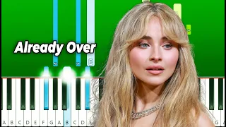 Sabrina Carpenter - Already Over (Piano Tutorial)