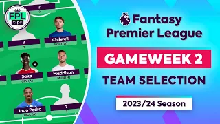 FPL GW2: TEAM SELECTION | Keep Gabriel & Stones? | Gameweek 2 | Fantasy Premier League 2023/24 Tips