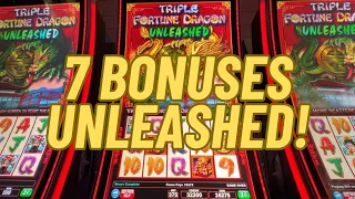 #slots POV 🐲 Triple Fortune Dragon Unleashed — BONUS PLAY — I played 100-500, but all were meh!