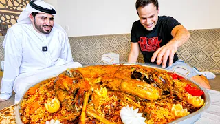 EXTREME Food in Dubai - GIANT Yemeni GOAT PLATTER COOKING!!! The cooking process is amazing!!